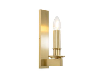 LOS ANGELES WALL LIGHT 90 - Brass wall lamp by Patinas Lighting - view 2